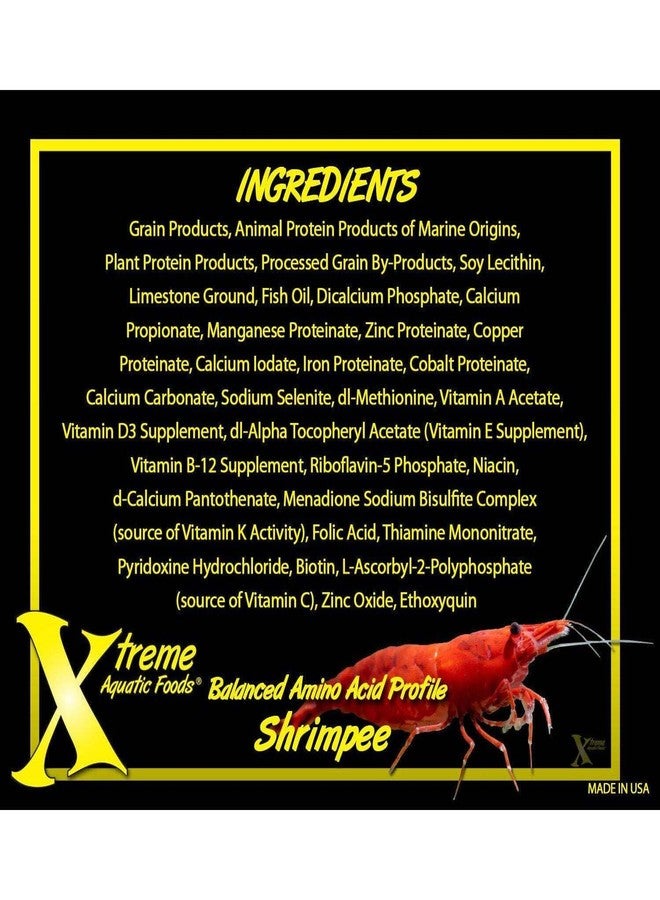 Xtreme Aquatic Foods Xtreme Shrimpee 3mm Sinking Sticks: Nutrient-Rich, High-Vitamin Daily Fish Food for Shrimp, Corys, and Loaches, Ideal for Nano Tanks, Natural Treat for Vibrant Health - USA Farm Grown (6oz) - Image 3